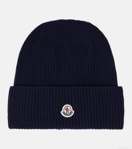 MonclerLogo wool beanie MonclerLogo wool beanie