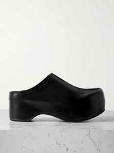 Sabot leather platform clogs Sabot leather platform clogs