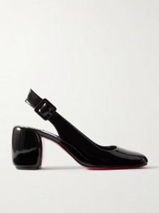 Minny Sling 70 patent leather slingback sandals Minny Sling 70 patent leather slingback sandals