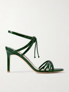 Angelica croc-effect leather sandals Angelica croc-effect leather sandals