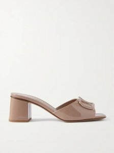 VLOGO 60 embellished patent-leather mules VLOGO 60 embellished patent-leather mules
