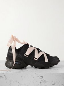 + Sandy Liang Speedcross satin, rubber and mesh-trimmed ripstop sneakers + Sandy Liang Speedcross satin, rubber and mesh-trimmed ripstop sneakers