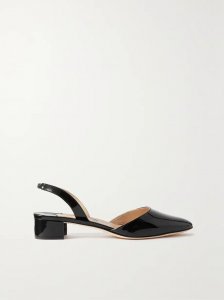 Aspro 30 patent-leather slingback point-toe pumps Aspro 30 patent-leather slingback point-toe pumps