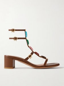 45 embellished leather sandals 45 embellished leather sandals