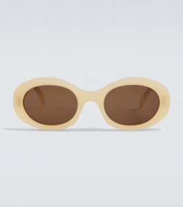 Celine EyewearTriomphe 01 oval sunglasses Celine EyewearTriomphe 01 oval sunglasses