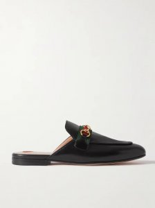 Princetown horsebit-detailed leather slippers Princetown horsebit-detailed leather slippers
