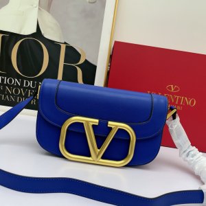 Valentino Garavani MAXI Crossbody Bag peacock blue color Valentino Garavani MAXI Crossbody Bag peacock blue color