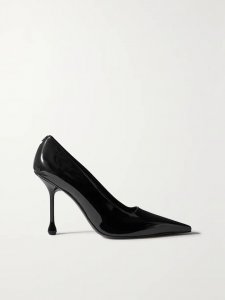 Ixia 95 patent-leather point-toe pumps Ixia 95 patent-leather point-toe pumps