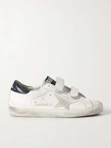 Old School distressed leather sneakers Old School distressed leather sneakers