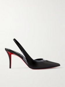 Posticha 80 patent-leather and PVC slingback pumps Posticha 80 patent-leather and PVC slingback pumps