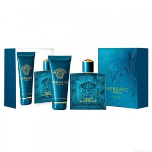 Kit Perfume Versace Eros Masculino Eau de Toilette 100 ml + Gel de Banho 100 ml Kit Perfume Versace Eros Masculino Eau de Toilette 100 ml + Gel de Banho 100 ml