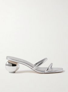 Leora metallic leather mules Leora metallic leather mules