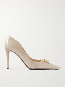 Formale embellished patent-leather point-toe pumps Formale embellished patent-leather point-toe pumps