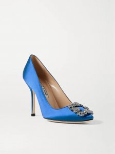 Hangisi 105 embellished satin pumps Hangisi 105 embellished satin pumps