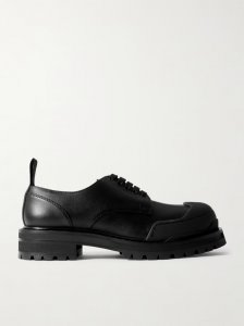 Dada rubber-trimmed leather brogues Dada rubber-trimmed leather brogues