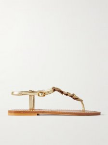 Lemovis woven metallic leather sandals Lemovis woven metallic leather sandals