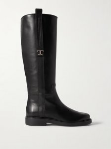 Embellished leather knee boots Embellished leather knee boots