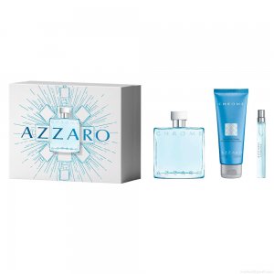 Kit Perfume Azzaro Chrome Eau de Toilette Masculino 100 ml + Miniatura 10 ml + Loção 75 ml Kit Perfume Azzaro Chrome Eau de Toilette Masculino 100 ml + Miniatura 10 ml + Loção 75 ml