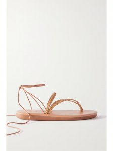 Plage braided leather slides Plage braided leather slides
