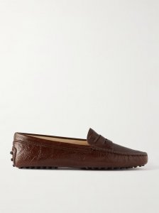 Gommino crinkled glossed-leather loafers Gommino crinkled glossed-leather loafers