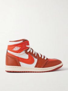 Air Jordan 1 High leather and twill sneakers Air Jordan 1 High leather and twill sneakers