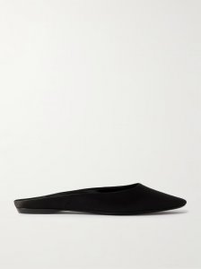 Lido satin-crepe slippers Lido satin-crepe slippers