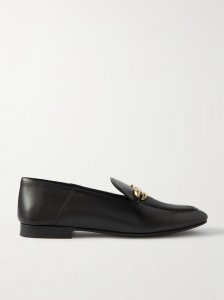 Louis collapsible-heel embellished leather loafers Louis collapsible-heel embellished leather loafers