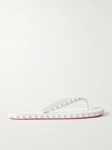 Super Loubi studded rubber flip flops Super Loubi studded rubber flip flops