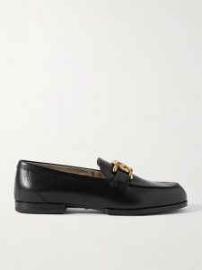 Gomma Catena embellished leather loafers Gomma Catena embellished leather loafers
