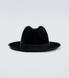 Giorgio ArmaniVelvet fedora hat Giorgio ArmaniVelvet fedora hat