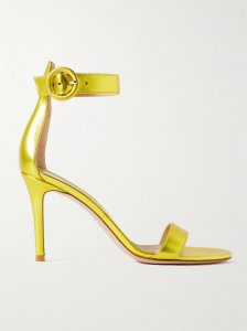 Portofino 85 metallic leather sandals Portofino 85 metallic leather sandals