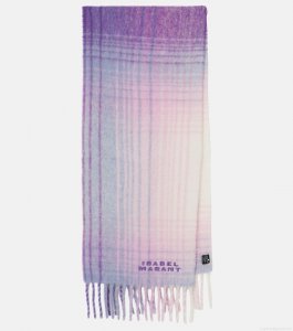 Isabel MarantFirny checked wool-blend scarf Isabel MarantFirny checked wool-blend scarf