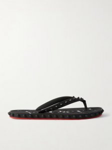 Super Loubi studded rubber flip flops Super Loubi studded rubber flip flops