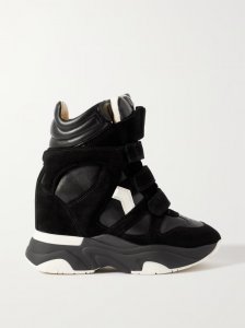 Balskee leather and suede high-top wedge sneakers Balskee leather and suede high-top wedge sneakers