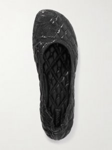Embroidered quilted leather ballet flats Embroidered quilted leather ballet flats