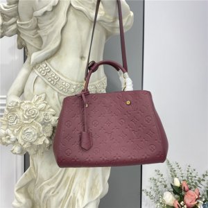 Louis Vuitton Montaigne MM Monogram Empreinte Leather Raisin Louis Vuitton Montaigne MM Monogram Empreinte Leather Raisin
