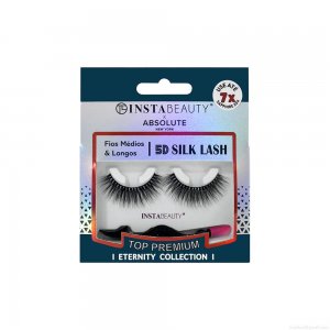 Cílios Postiços Sintético Volumoso Absolute New York Eternity 5D Silk Lash Sapphire 204 Preto 1 Par Cílios Postiços Sintético Volumoso Absolute New York Eternity 5D Silk Lash Sapphire 204 Preto 1 Par