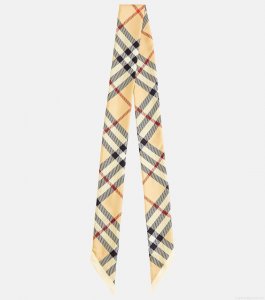 BurberryBurberry Check silk twill scarf BurberryBurberry Check silk twill scarf
