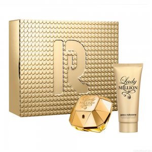 Kit Perfume Paco Rabanne Lady Million Feminino Eau de Parfum 80 ml + Creme Corporal 100 ml Kit Perfume Paco Rabanne Lady Million Feminino Eau de Parfum 80 ml + Creme Corporal 100 ml