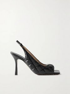 Quilted leather slingback sandals Quilted leather slingback sandals