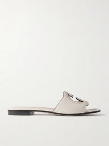 Cutout leather slides Cutout leather slides