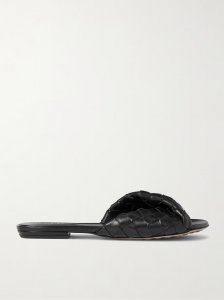 Blink intrecciato leather slides Blink intrecciato leather slides