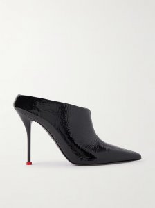 Patent-leather mules Patent-leather mules