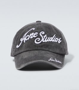 Acne StudiosLogo cotton twill baseball cap Acne StudiosLogo cotton twill baseball cap