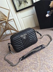 Prada Diagramme Leather Cross-Body Bag (Varied Colors) 1BD083 Prada Diagramme Leather Cross-Body Bag (Varied Colors) 1BD083