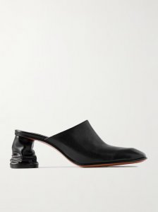 Crush leather mules Crush leather mules