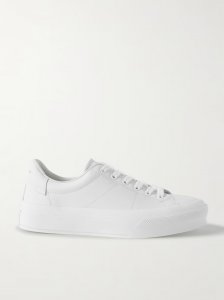 City Court logo-detailed leather sneakers City Court logo-detailed leather sneakers