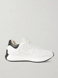Sprint Runner embossed two-tone leather exaggerated-sole sneakers Sprint Runner embossed two-tone leather exaggerated-sole sneakers