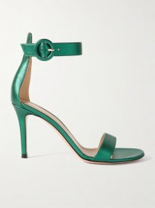 Portofino 85 metallic leather sandals Portofino 85 metallic leather sandals