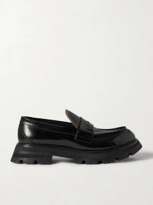 Glossed-leather exaggerated-sole loafers Glossed-leather exaggerated-sole loafers